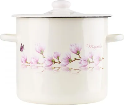 Produktbild von Emaillierter Topf mit Deckel MAGNOLIA Creme 7l
