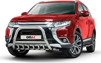 Image de Pare-Buffle Avant Pour Mitsubishi Outlander 2015-2021 en Acier Inoxy