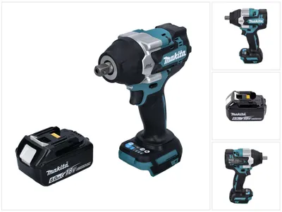Obrázok produktu pre Akumulátorový rázový uťahovák Makita DTW 701 G1 18 V 700 Nm 1/2" XPT Brushless + 1x akumulátor 6,0 Ah - bez nabíjačky