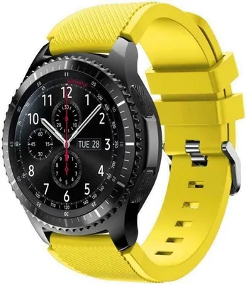 Produktbild von Strap-it Samsung Gear S3 Classic / Frontier Armband Silikon (Gelb)