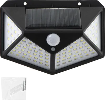Immagine prodotto di KIK KX5087: Illuminazione solare esterna con sensore di movimento e di luminosità, 100 LED