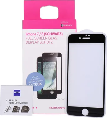 Produktbild von Displex Displayschutzglas iPhone 7/8 schwarz