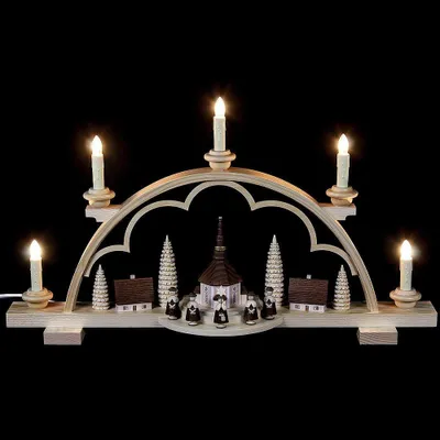 Produktbild von Schwibbogen Kurrende kl. Dorf (57cm) von Müller Kleinkunst