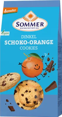 Produktbild von Cookies - Dinkel Schoko-Orange 150g