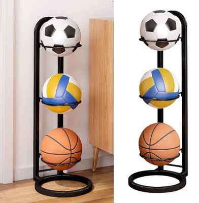 Obrázok produktu pre Stabilný stojan na uskladnenie lôpt pre basketbal a futbal