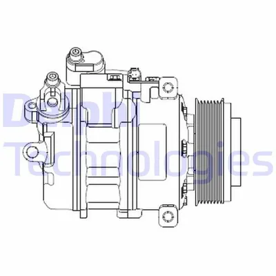 Produktbild von DELPHI CS20479 7SEU17 Klimaanlage Klimakompressor PAG 46 für BMW 3 Touring (E91) 3 Limousine (E90) 3 Coupe (E92) 3 Cabrio (E93) 1 Cabrio (E88)