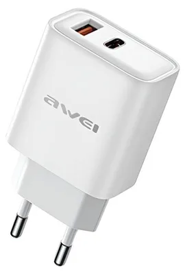 Imagen del producto de Cargador Awei de 22,5W con tecnología GaN, conector USB-C, color