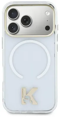 Image de Étui Karl Lagerfeld Iml K Head Logo Magsafe pour iPhone 17 Transparent