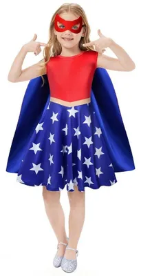 Obrázek produktu pro Kostým na Halloween - Princeznovské šaty s pláštěm a maskou - Pro dívky - 110 cm