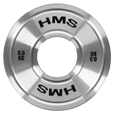 Image de Disque de poids olympique calibré, 0,5 kg, modèle TOS05, marque HMS