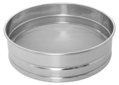 Immagine prodotto di Setaccio per farina e zucchero in acciaio inossidabile, diametro 220 mm, altezza 55 mm