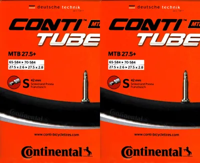 Produktbild von 2x Continental MTB 27,5+ SV Schlauch Sclaverand Ventil 42 mm Plus Fahrrad MTB