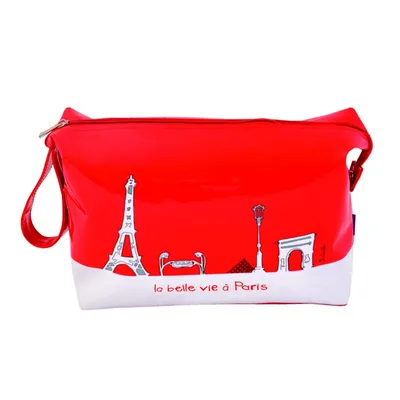 Produktbild von Kulturtasche - PARIS - rot Waschbeutel