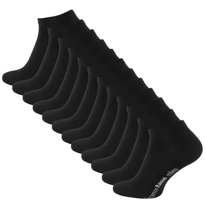 Produktbild von Vincenzo Rosso 12 Paar Sneaker Socken 39-42 Schwarz