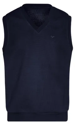 Produktbild von Trigema Herren Sweater Pullunder in Waffeloptik V-Ausschnitt Ärmellos Navy XL