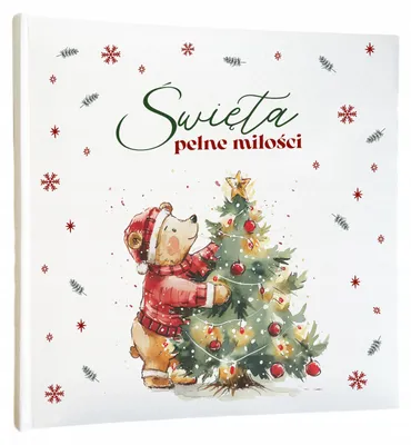 Produktbild von Weißes Weihnachts-Fotoalbum zum Einkleben, Geschenk, 30 Seiten