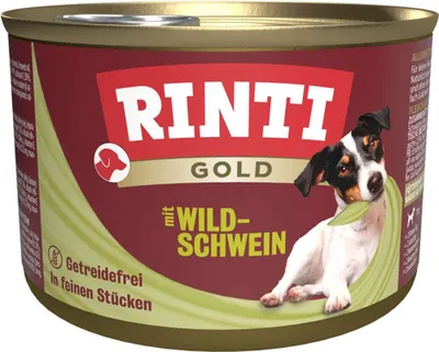 Produktbild von RINTI Gold Wild boar - Nassfutter für Hunde - 185g