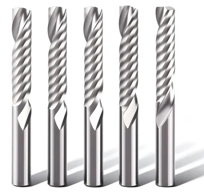 6 mm Hartmetall-Fräser, 5 Stück, Einzelnut, für CNC
