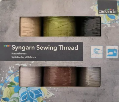 Produktbild von Crelando Nähgarn Set Polyester 6 Spulen Maschinen- & Handnähen
