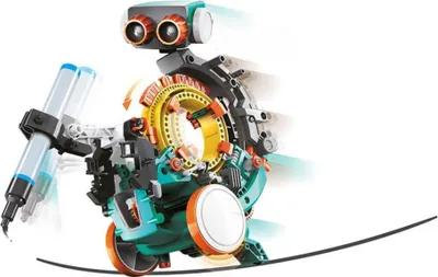 Produktbild von Velleman Roboter Bausatz, Roboter, Programmieren lernen, 5-in-1, Spielzeugroboter,