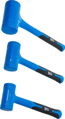 Image de BGS Jeu de marteaux sans rebond Ø 47 / 55 / 65 mm 450 / 765 / 1.275 g 3 pces - 74442