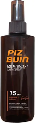 Image de PIZ BUIN Huile Accélératrice de Tanningue Tan Protect Intensifiant SPF 15 150 ml