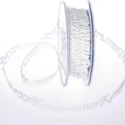 Produktbild von SeKleBo® - Selbstklebende Bordüre "Kommunion" Creme - 15mm - 10m -
