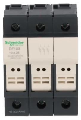 Imagen del producto de Schneider Electric DF103, color , blanco, 3 polos, 690 V, 690 V, 32 A, grado de protección IP20