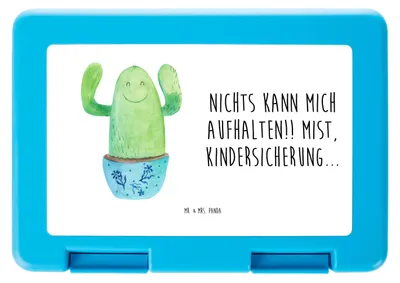 Produktbild von Mr. & Mrs. Panda Bentobox Kaktus Happy - Weiß - Geschenk, Lunchbox, Familie, Ausbildung, Spruch, Vorratsdose, Freundin, Vorratsbehälter, Motivation, Mutter, Bento Box