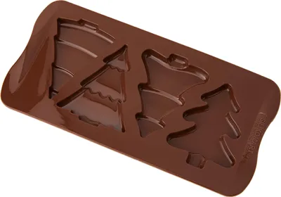 Immagine prodotto di Silikomart Scg46 Choco Pine, silicone, marrone, Italia, 5,6 cm, 7,5 cm, 8 mm