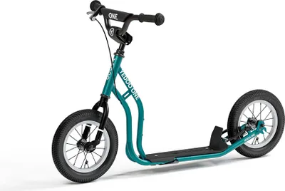 Zdjęcie produktu dla Hulajnoga Yedoo One dla dzieci o wzroście od 100 cm, z oponami pneumatycznymi 12/12 i podpórką, kolor niebieski
