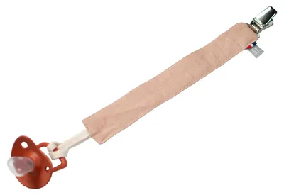 Imagen del producto de Pañuelo de lino para chupete - TU - Color melocotón | de SEVIRA KIDS