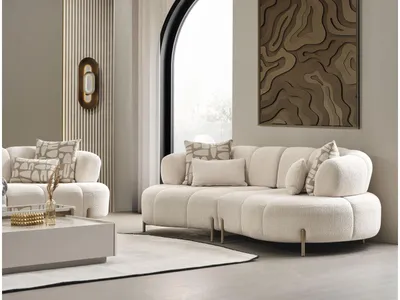 Produktbild von Villa Möbel Schlafsofa Vega, 3-Sitzer Creme