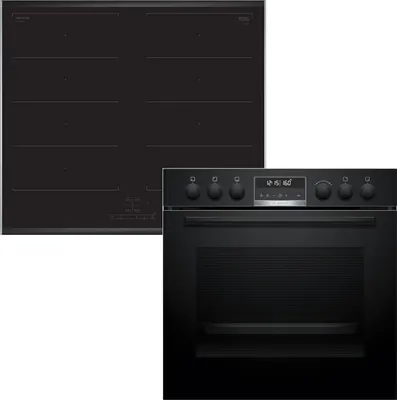 Produktbild von Bosch HND679LS62 (HEG578BB4 + NXX675CB5E) Einbauherd-Set, Air Fry, 3D Heißluft, Hydrolyse und Pyrolyse
