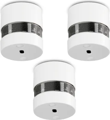 Produktbild von Alecto SA-201 TRIPLE - Mini-Rauchmelder mit 10 Jahren Batterie- und Sensorlaufzeit, 3er-pack