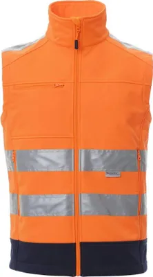 Produktbild von Herren Warnschutzweste Zweifarbig "TRAFFIC" - Payper Fluoorange/Marineblau S