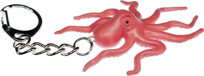 Produktbild von Oktopus Schlüsselanhänger Krake Miniblings Schlüsselring Oktopode Meer rot