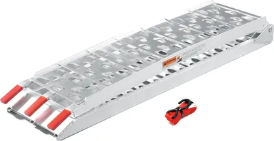 Obrázek produktu pro Rampa Wiltec 223 cm 340 kg pro čtyřkolky ATV, hliníková skládací rampa, protiskluzová nakládací rampa