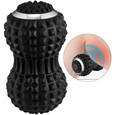 Produktbild von Vibrationsmassageball zur Schmerzlinderung, Mobilitätsball für Physiotherapie und Trainingsregeneration, Tiefengewebsmassagegerät - Rücken, Schulter