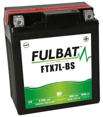 Productafbeelding van Accu FULBAT FUL MF - FTX7L-BS / YTX7L-BS (droge accu, onderhoudsvrij, zuur meegeleverd)