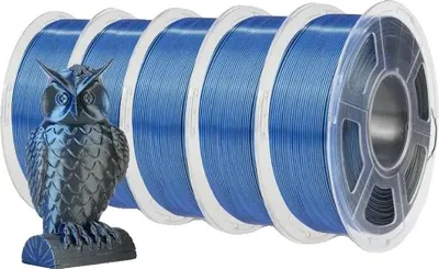 Image de Filament pour imprimante 3D, surface lisse, impression multicolore, DC noir bleu