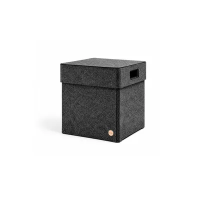 Produktbild von Aufbewahrungsbox CLASSIC Filz Gr. L (32x32x34 cm) mit Deckel in anthrazit meliert