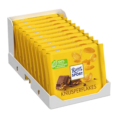 Produktbild von Ritter Sport - Knusperflakes - 10x 100g