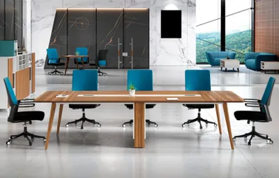 Produktbild von Großer Brauner Konferenztisch  Arbeitszimmer Möbel Edle Möbel