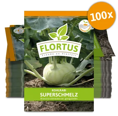 Artikelbild 1 von 'Kohlrabi Superschmelz (100 Stück)' aus der Kategorie Kohlrabisamen