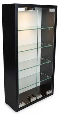 Immagine prodotto di VDD - Vetrina a colonna - Mobile espositivo - Vetrina a LED - Nero