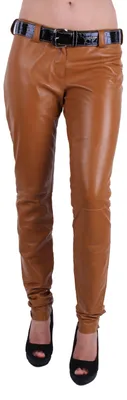 Produktbild von Dolce & Gabbana D&G Damen Lederhose Slim Skinny