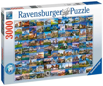 Obrázok produktu pre Puzzle 3000 99 krásnych miest v Európe