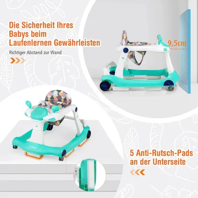 Zdjęcie produktu dla Chodzik 2 w 1 składany chodzik zielony