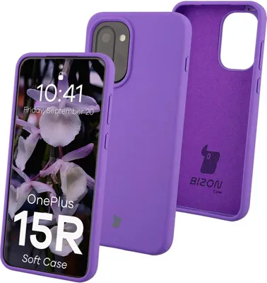 Produktbild von Silikon Handyhülle für OnePlus 15R, Bizon Soft Case, Violett